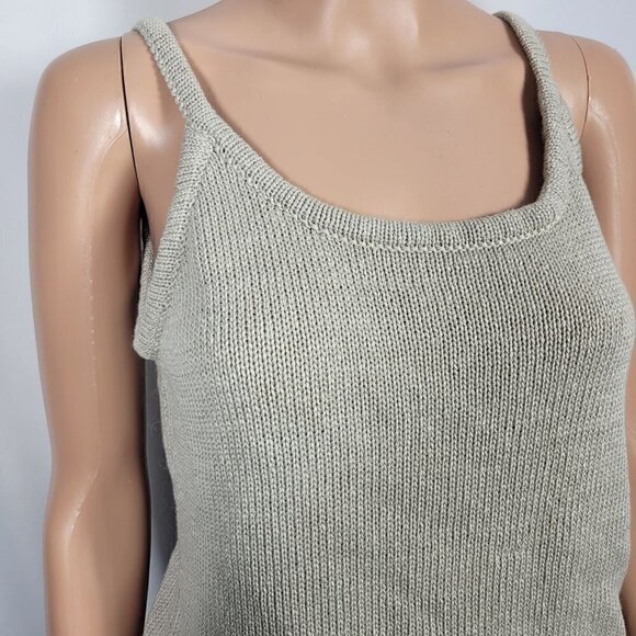 Valerie Stevens Petites Women's 100% Cotton Neutral Knit Tank Top in a Size PL - Picture 2 of 12